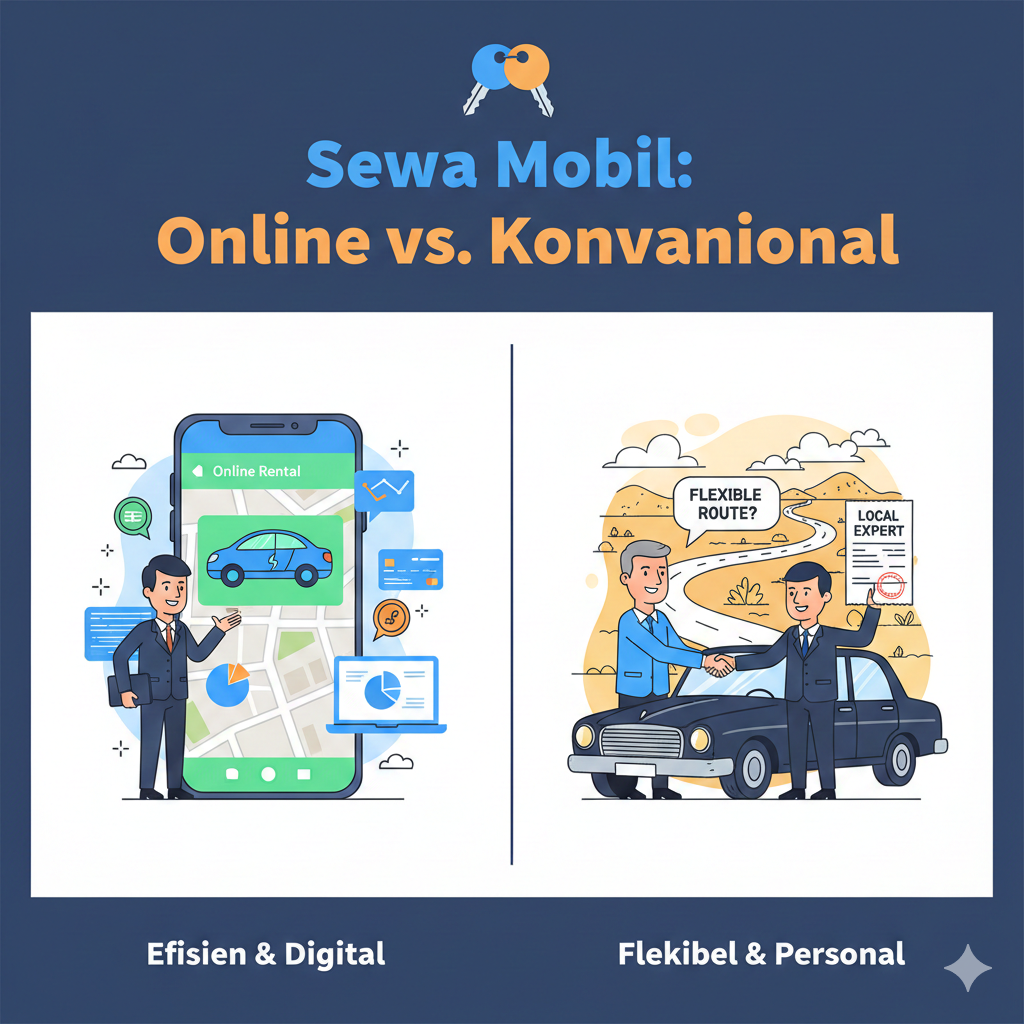 Pilih Sewa Mobil Online atau Konvensional ?